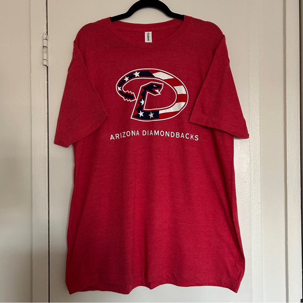 Arizona Diamondbacks Baseball Patriotic Tee T-Shirt in Red White Blue (Size XL)